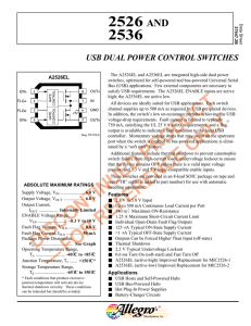 USB Dual Power Control Switches