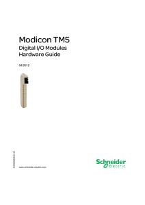 Modicon TM5 - Digital I/O Modules - Hardware Guide