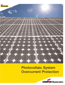 Photovoltaic System Overcurrent Protection