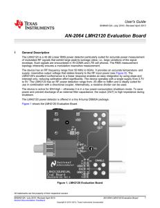 AN-2064 LMH2120 Evaluation Board (Rev. A)