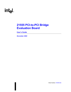 21555 PCI-to-PCI Bridge Evaluation Board