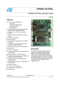 STM32L152-EVAL evaluation board