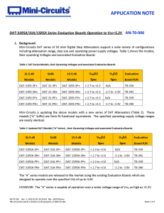 AN70-006 DAT-31R5A/31A/15R5A Series Evaluation Boards