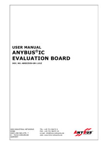 anybus®ic evaluation board