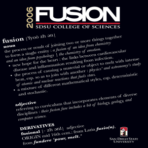 fusion 2006 - SDSU College of Sciences