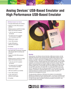 USB-Based Emulator and High Performance USB