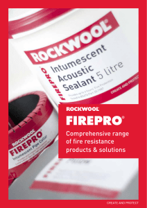 Comprehensive range of fire resistance products