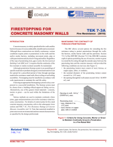 firestopping for concrete masonry walls tek 7-3a