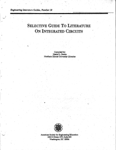 Selective Guide to Literature on Integrated Circuits