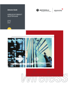 Wireless RF Product Selector Guide - SG46/D - Digi-Key