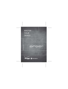 Droid 4 by Motorola Verizon Getting Started Guide