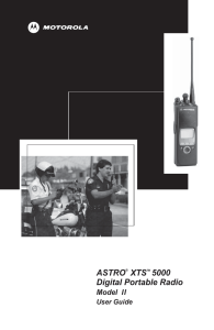 XTS 5000 Model 2 Portable Radio User Guide