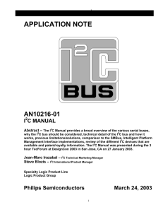 I2C manual