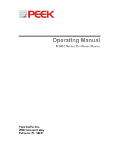 M3000 Series Master Controller Operating Manual
