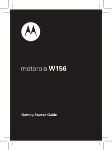 motorola W156 - Motorola Support