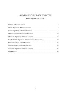 GREAT LAKES FISH HEALTH COMMITTEE Annual Agency Reports