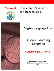 ECE-8 English Student Learning Outcomes