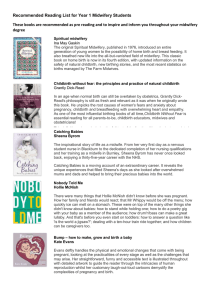 Recommended Reading List for Year 1 Midwifery Students These