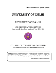 English - University of Delhi