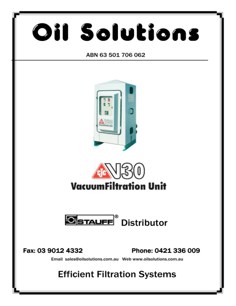 Distributor Efficient Filtration Systems