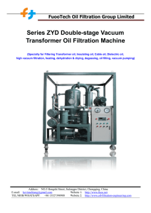 FuooTech Oil Filtration Group Limited Series ZYD