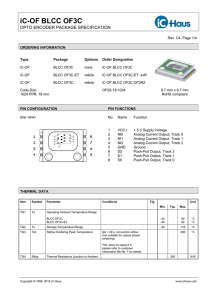 Package Data BLCC OF3C - iC-Haus