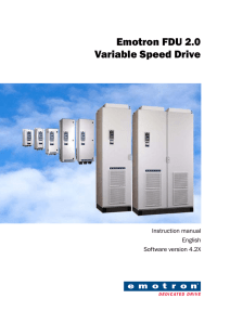 Emotron FDU 2.0 Variable Speed Drive