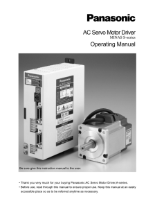 AC Servo Motor Driver Operating Manual