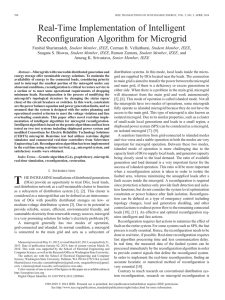 Real-Time Implementation of Intelligent Reconfiguration Algorithm