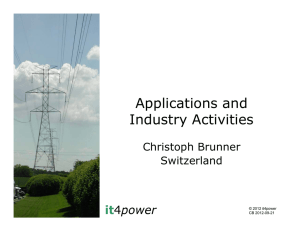 Applications and Industry Activities