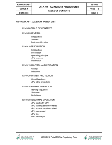 ata 49 – auxiliary power unit