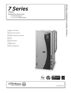 7 Series 700A11 Installation Manual