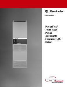 PowerFlex® 700H High Power Adjustable Frequency AC Drives