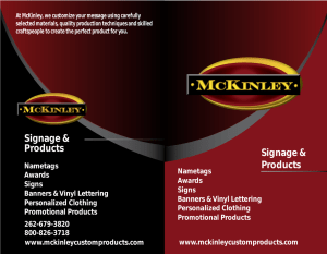 a brochure - McKinley Custom Products