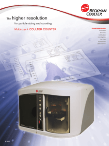 BR-11052C: Multisizer™ 4 COULTER COUNTER