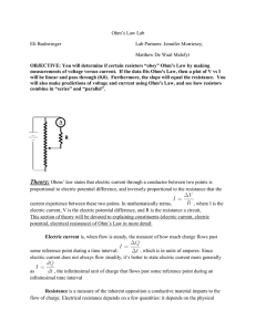 Ohm`s Law Lab 2