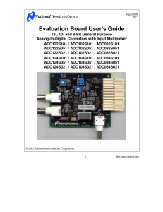 Evaluation Board User`s Guide