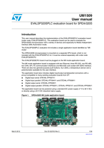 EVALSP320SPLC evaluation board for SPEAr320S