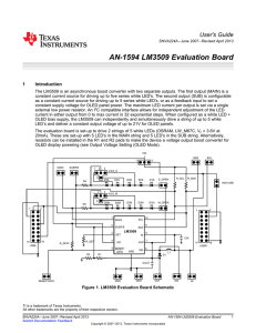 AN-1594 LM3509 Evaluation Board (Rev. A)