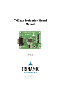 TMC222 Evaluation Board Manual