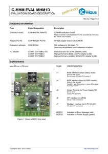 iC-MHM EVAL MHM1D EVALUATION BOARD - iC-Haus