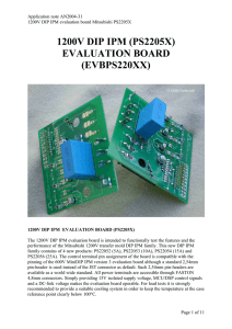 1200V DIP IPM (PS2205X) EVALUATION BOARD (EVBPS220XX)