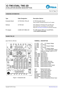 iC-TW3 EVAL TW3 2D EVALUATION BOARD - iC-Haus