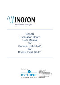 SonoQ Evaluation Board User Manual for SonoQ - IS