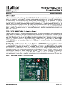 ispPAC-POWR1220AT8 Evaluation Board Application Note