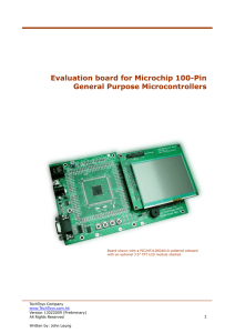 Evaluation board for Microchip 100