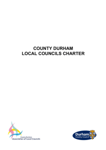 Local councils charter - Durham County Council