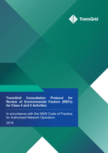 TransGrid Consultation Protocol for Review of Environmental