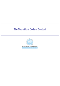 Councillors` Code of Conduct