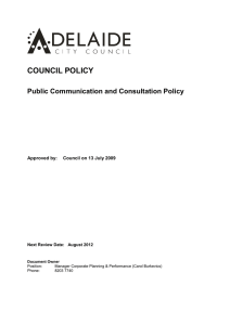Public Communication and Consultation Policy